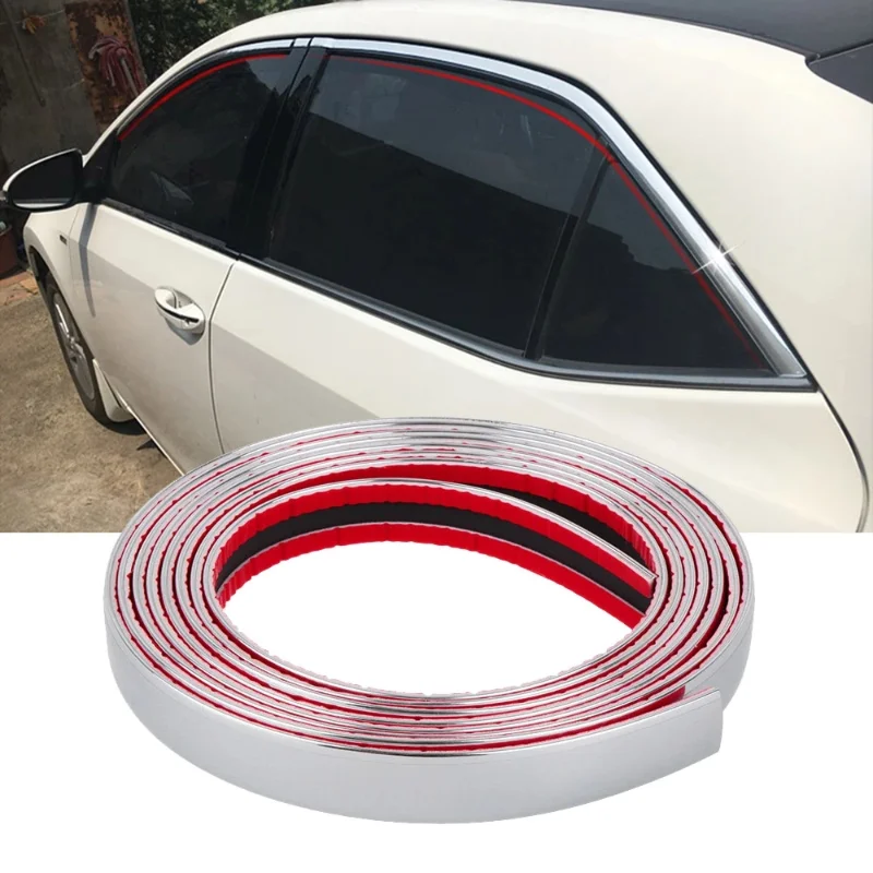 Chrome Car Bumper Grill Door Edge Guard Plate Bright Sticker Per Suzuki Swift Jimmy Sx4 Samurai Grand Vitara Alto Mazda 6 2 Cx5