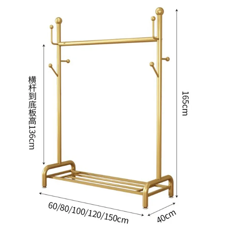 부티크 옷걸이 의류 건조 랙, 금속 블랙 보관, 미니멀리스트 의류 랙, 스탠딩 코트 선반, 파이 가구