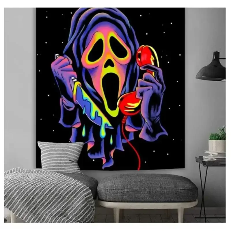 tapestry decorations Gothic Tapestries Trend Tapestries Friends Special Gift Room Decoration Personality Decorated Canvas Horror Decorated