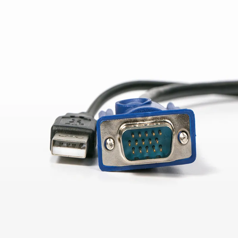 USB 2.0 KVM ̺, VGA ġ, USB ̺ 4  + ǥ VGA SVGA 15 , PC Ʈ    , 1.5m