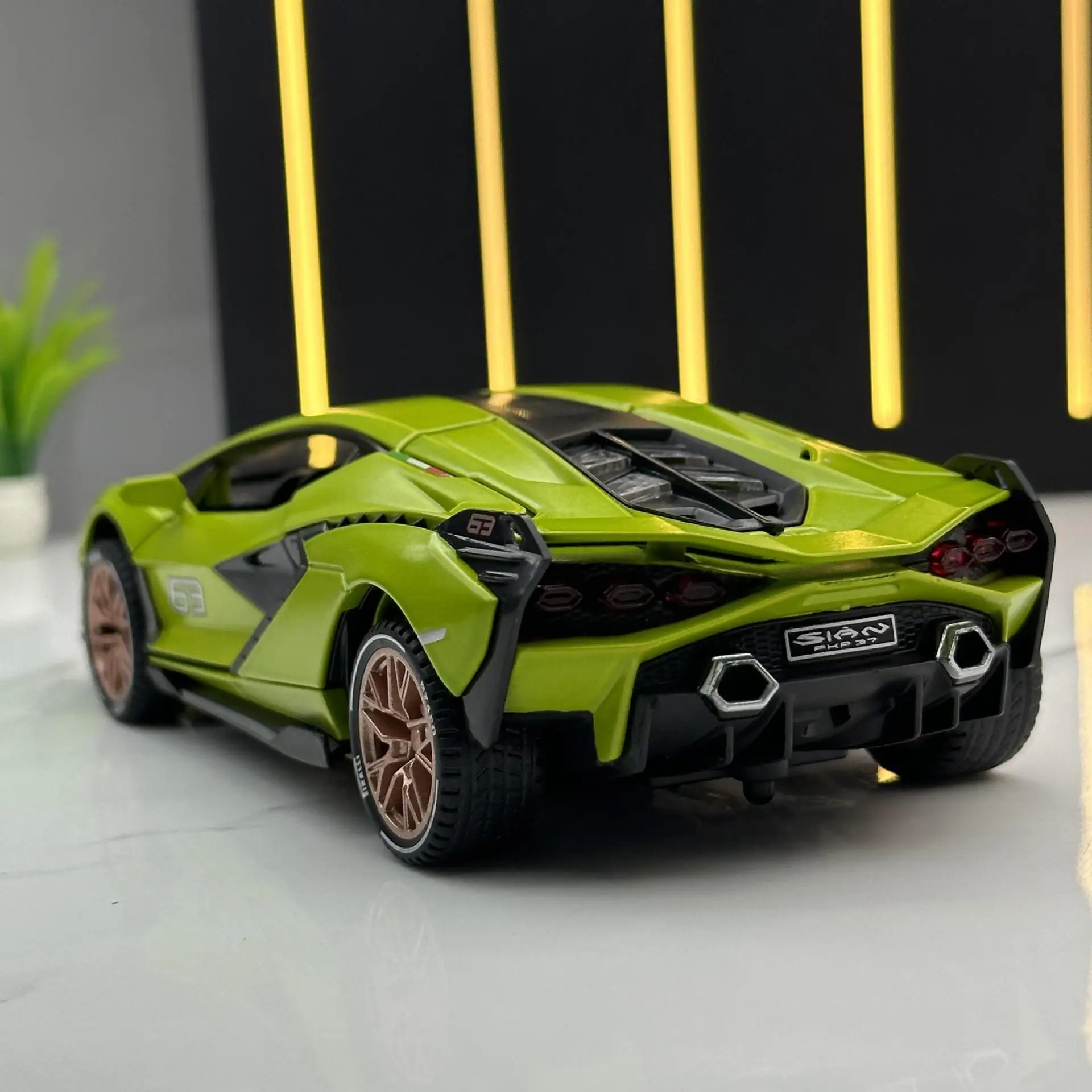 1:32 Lamborghini SIAN Alloy Sports Car Model Diecast Metal