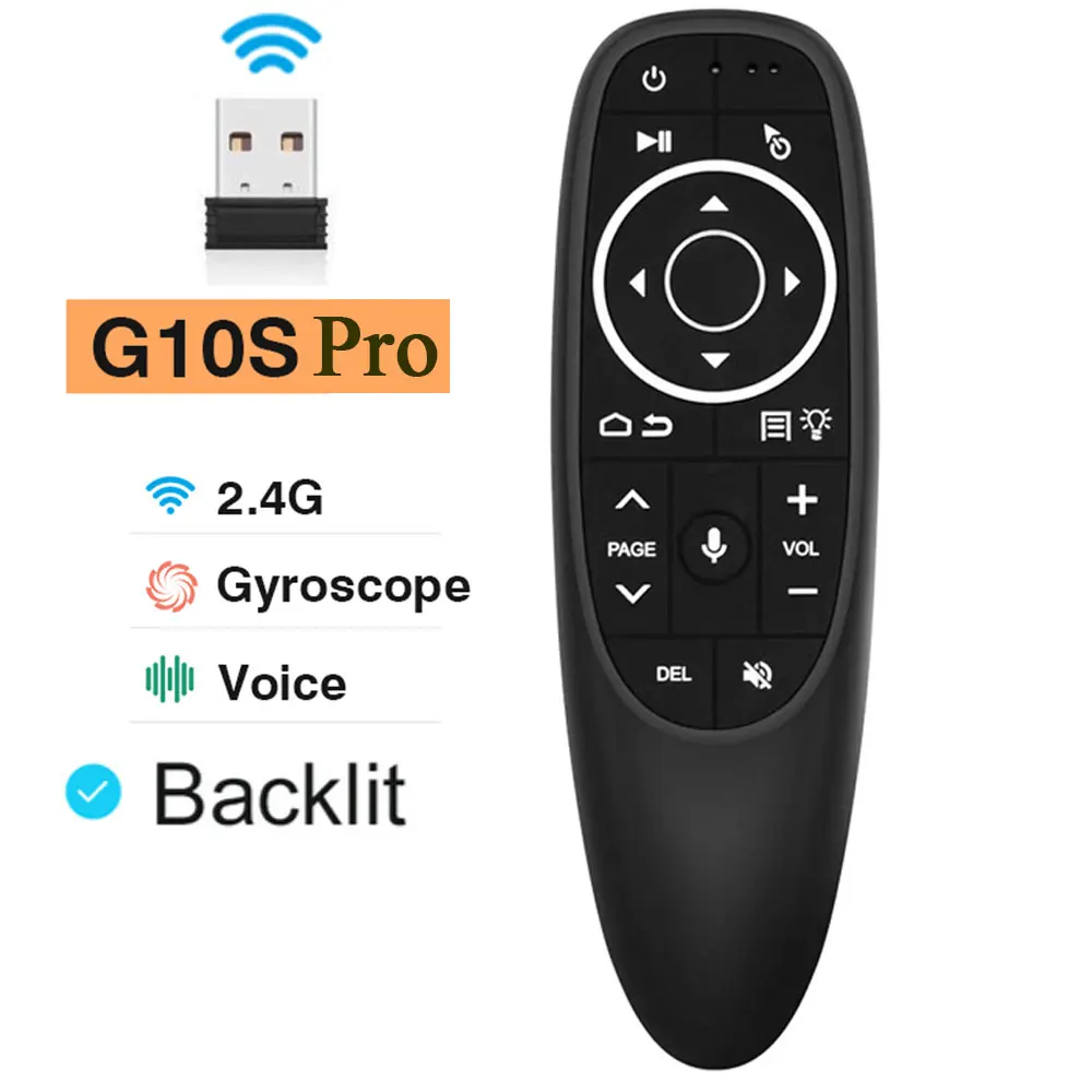 Air Mouse Voice Remote Control with 2.4G Wireless Gyroscope and IR Learning