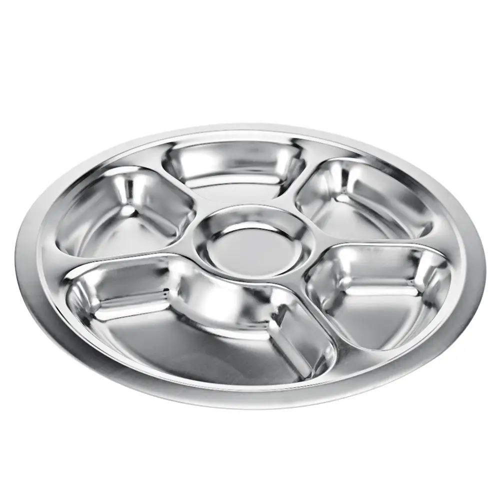 Dinner Plate Easy Clean Round Rectangle Divided Food Plate