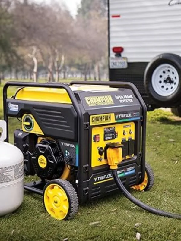 Description Picture 3 of item9000-Watt Electric Start Tri Fuel Home Backup Portable Open Frame Inverter Generator with Quiet Technology and CO Shield