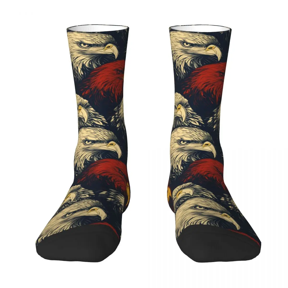 

Cool American Flag Eagle Sock Socks Men Women Polyester Stockings Customizable Hip Hop