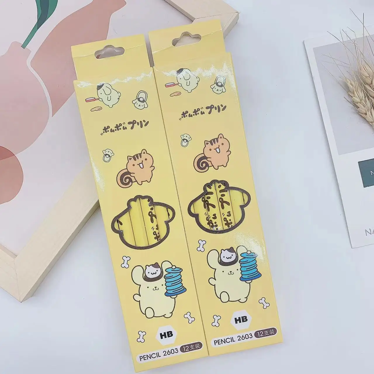 Writing stationery eraser pencil drawing pencils 48pcs Sanrio wooden pencil Kawaii Melody Kuromi Cinnamoroll pencil kids painting writing school supplies stationery