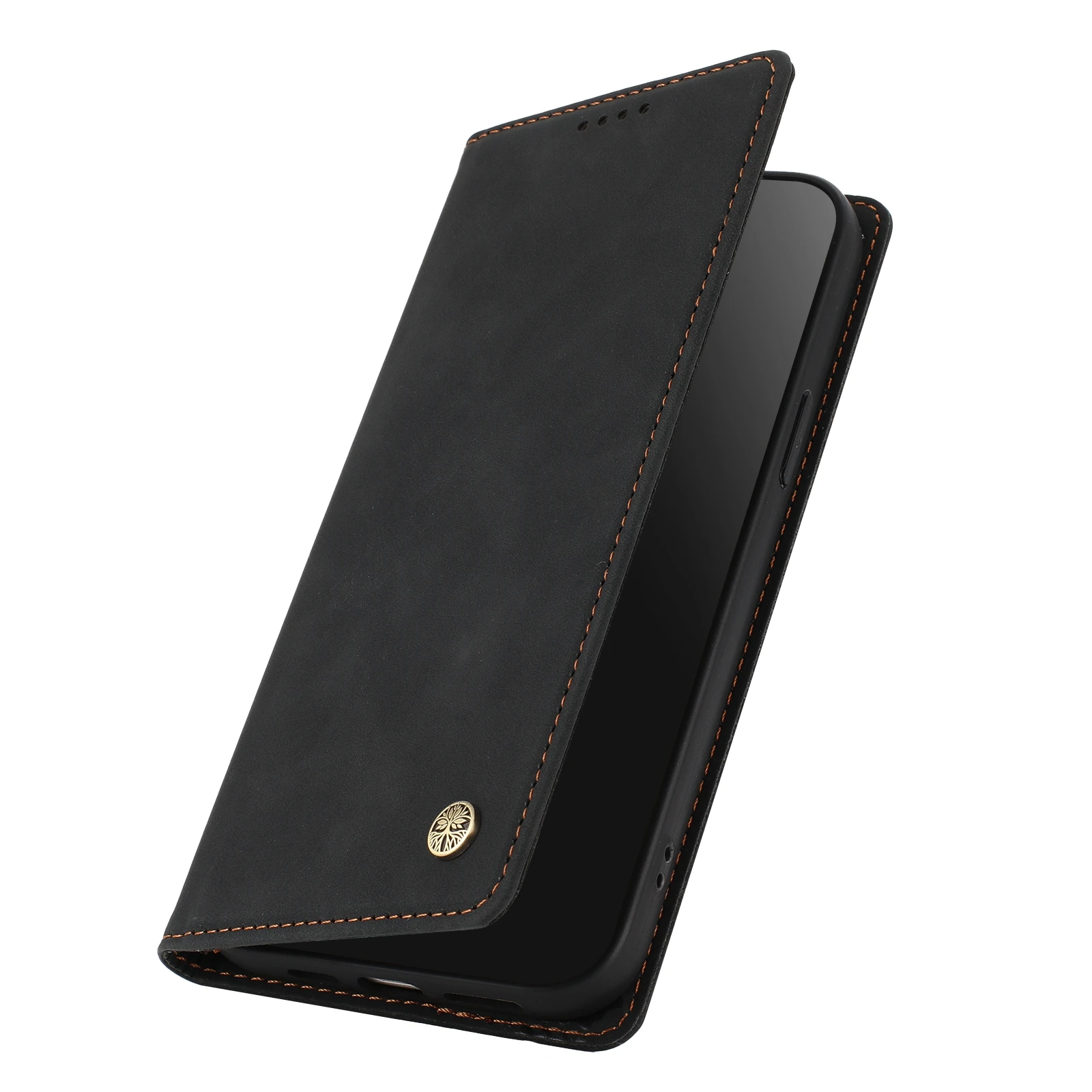 Luxury RFID Blocking Leather Wallet Phone Case with Card Holder and Protective Cover