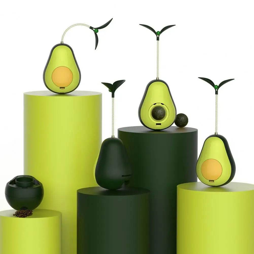 

Interactive Cat Toy with Catnip Balls Avocado Nonpareil Design Teeth Grinding Relieve Boredom Catnip Balls Toy Pet Supplies