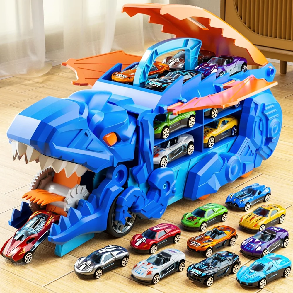 Ciężarówka dinozaur DinoTruck z autkami za $15.79 / ~61zł