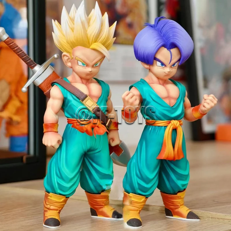 Dragon Ball Z Anime Estatueta, Goten Trunks, Estatueta Gotenks, GK Fúria Filho  Goku Ssj4 Figura Modelo, PVC Brinquedos Estátua Colecionáveis - AliExpress