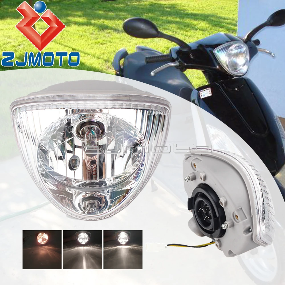 

Scooter Front Headlight E6 Emark Hi/Lo Beam For Fly 50 2T 4T 100 125 4T Euro 3 150 4T Euro 3 Liberty 50 125 Motorcycle Headlamp