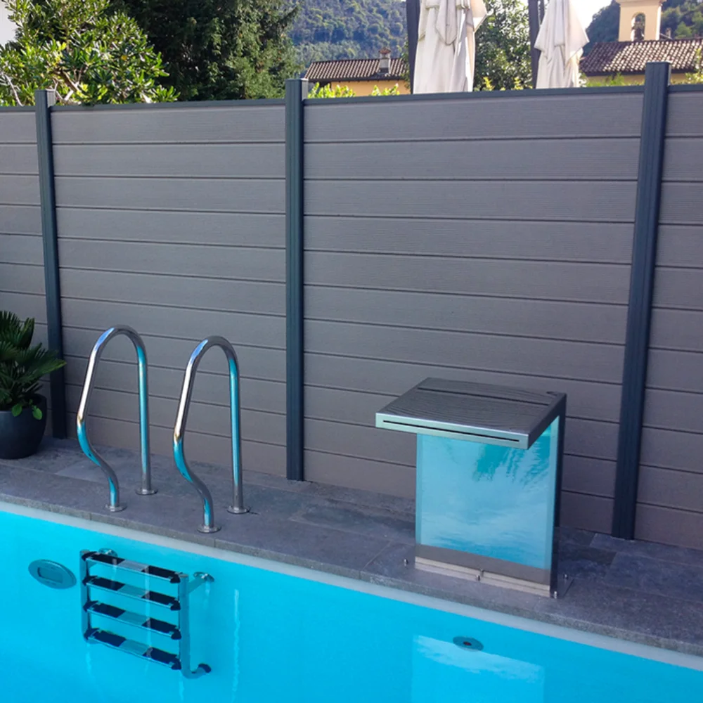 Low Maintenance WPC Fencing Easy Install Waterproof Anti-UV Swimming Pool Garden Wood Plastic Composite Trellis