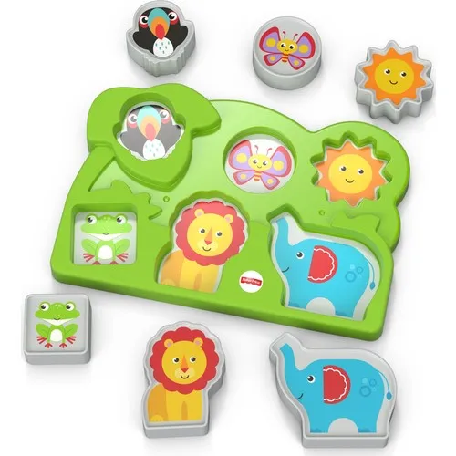 Fisher Price Fun Jigsaw 6 Large Piece Easy Baby Puzzle GCM81 Toys | Игрушки и хобби