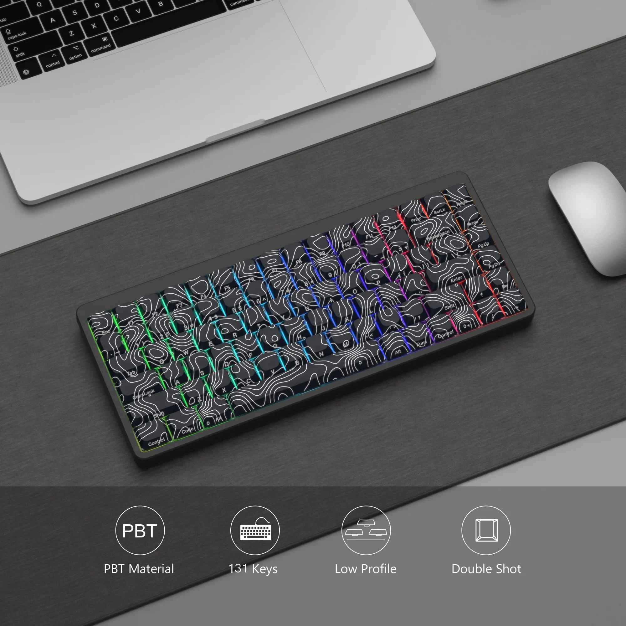 Touches De Clavier AIRIS Individuelles - Blanc Et Noir, état Occasion Fonctionnel