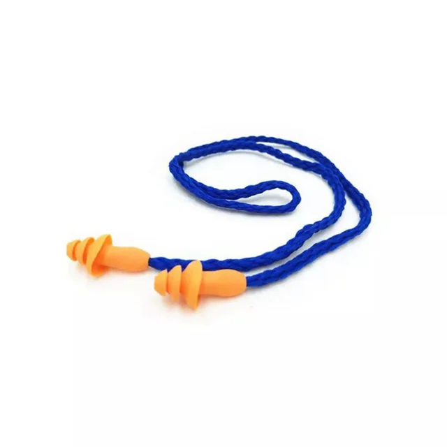 10Pcs Soft Silicone Corded Ear Plug Protector Reusable Hearing Protection Noise Reduction Safe Work Comfortable Earplugs Earmuff 5