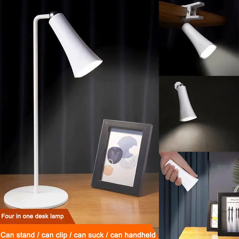 

Touch Control 4 in 1 Table & Wall Lamp USB Rechargeable Magnetic Clip Light Cordless Wall Mounted Sconce Lights For Reading