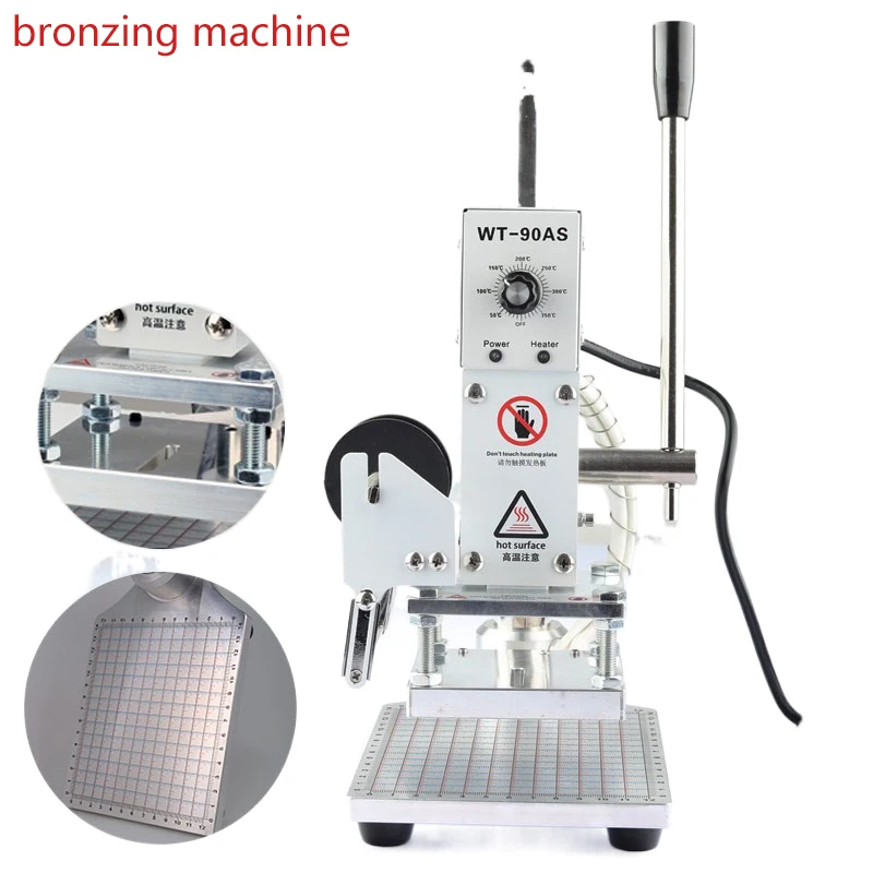 Bench Type Small Manual Gilding Machine Leather Hot Stamping Machine Hot Stamping and Marking Multi-function Gilding