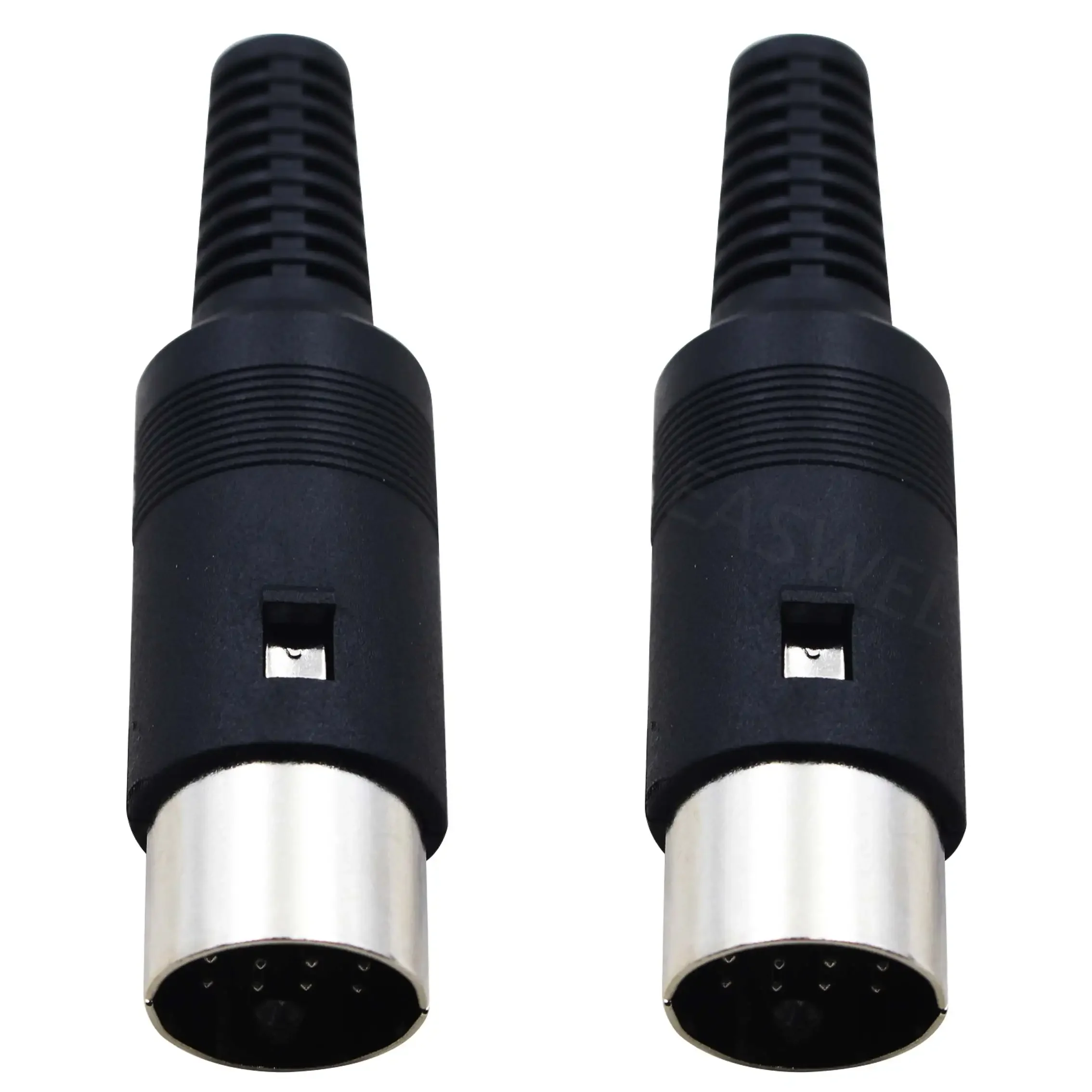 2x DIN Plug 13 Pin Male Inline Audio Adapter Connector For Atari ST Kenwood Icom
