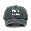 PAPA ABUELO Spanish Printed Cotton Baseball Cap Fashion Vintage Washed Distressed Dad Hat Outdoor Adjustable Sports Caps Hats 5