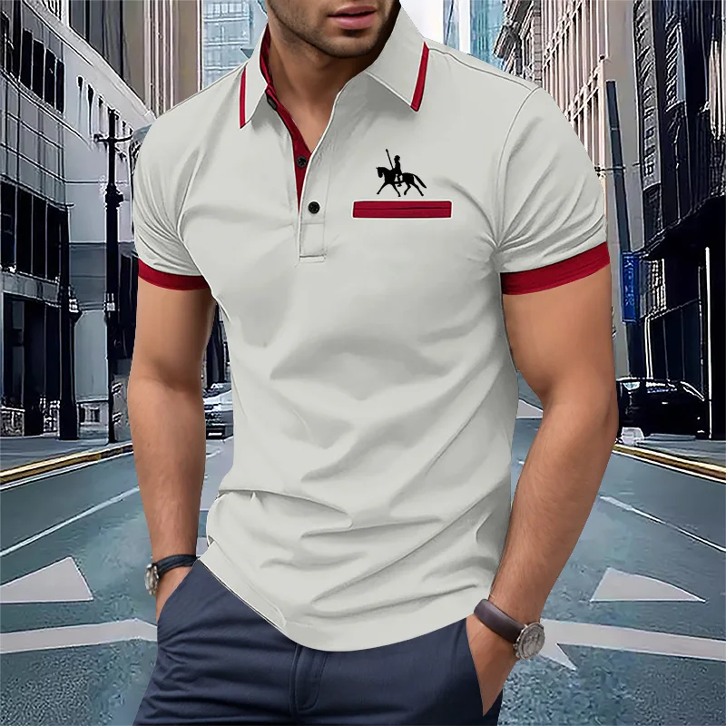 Breathable Summer Casual Polo Shirt 5