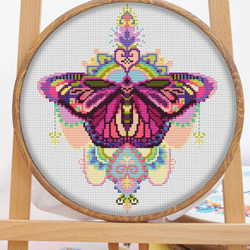 Z1535 Homefun Cross Stitch Kits Package Floral Needlework Counted Cross-Stitching  Kits Cross Stich Set Painting