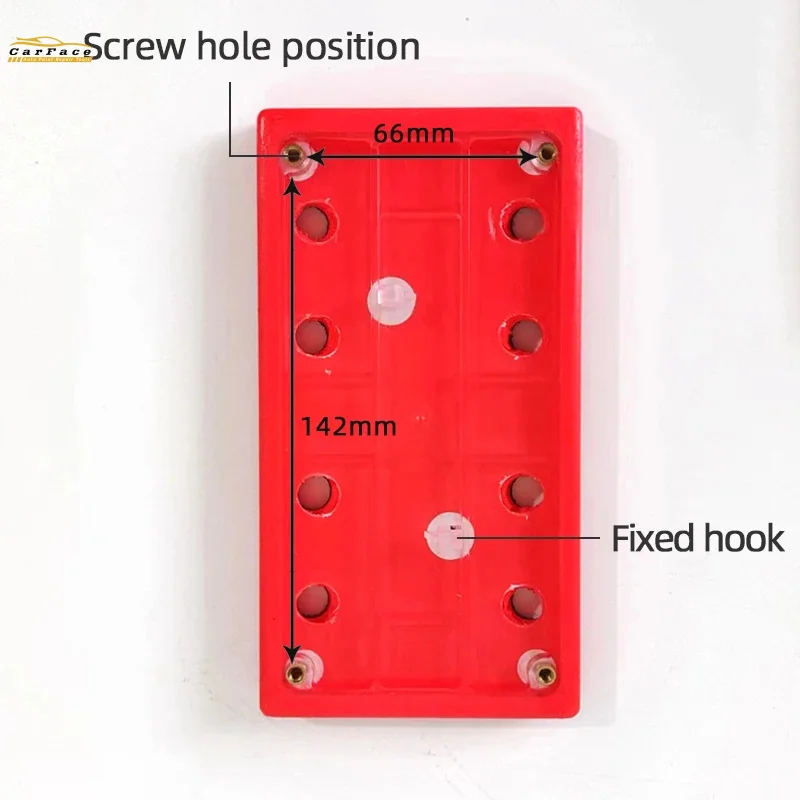 8 Hole Pneumatic Polishing Machine Accessories Tray 93*175 4 4 Dry Grinding Machine Accessories Sandpaper Polishing Rectangle