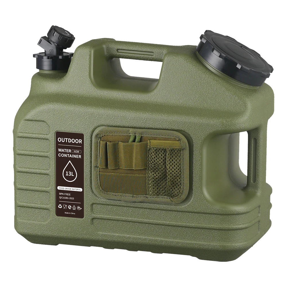 13L Camping Water Jug with Spigot Water Storage Container Large Capacity Water Dispenser Carrier for Vehicle Car Camping 4