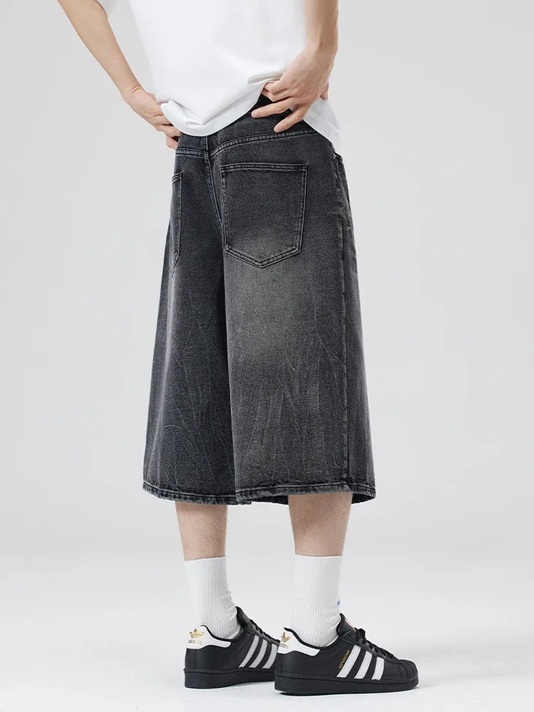 جديد الصيف المتضخم السراويل واسعة الرجال البرق متص...