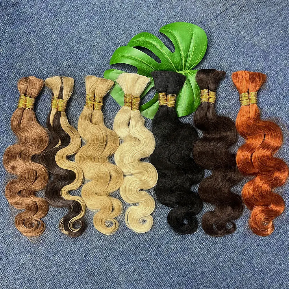 Human Braiding Hair For Boho Braids Body Wave Bulk For Braiding Knotless 100% Unprocessed Vietnamese Virgin Hair Extensions 1