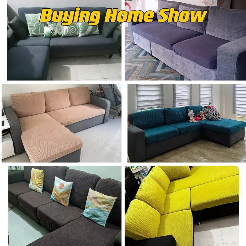 Polar Fleece Sofa Seat Cushion Cover Elastic Sofa Covers for Living Room Pet Kids Mat Chair Cover Furniture Protector 10 Sizes 6