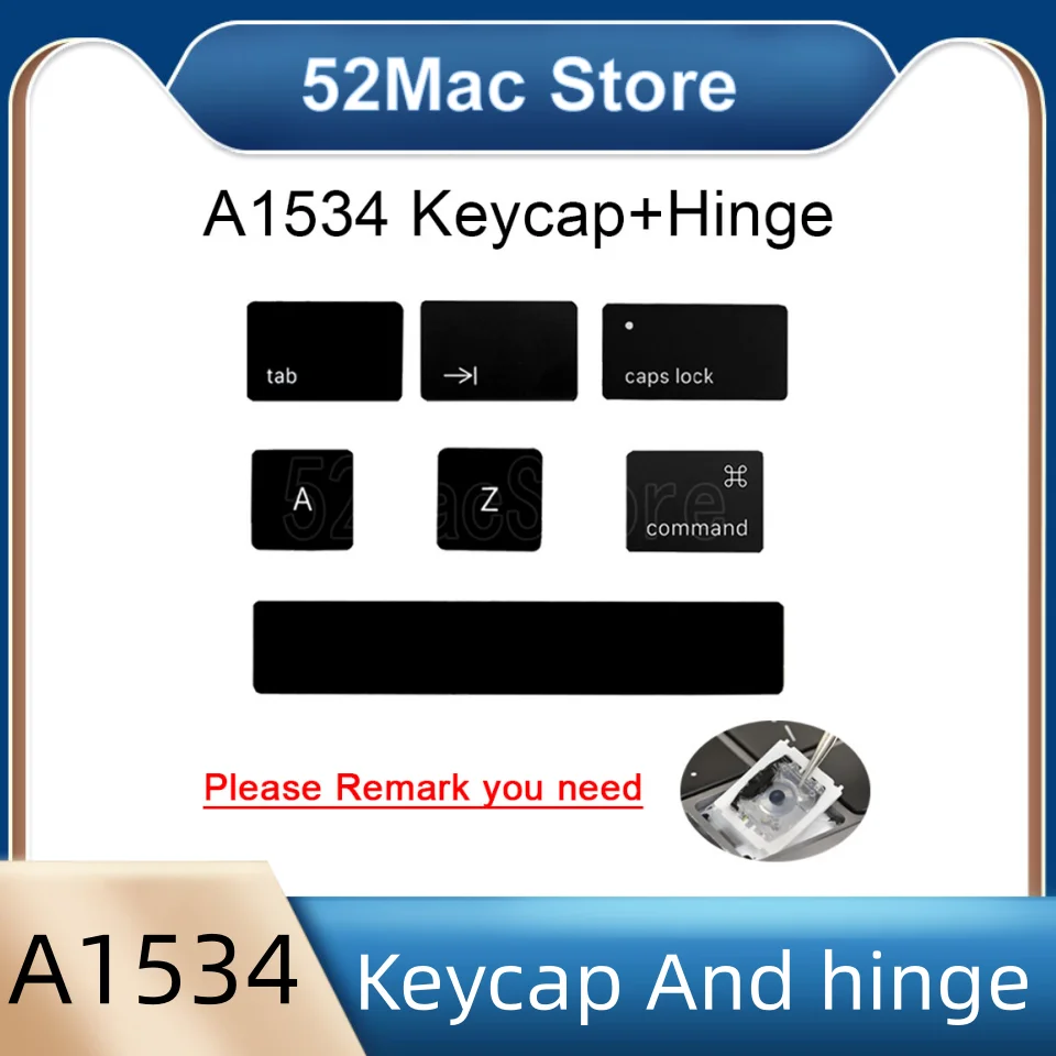 Clavier US Remplacement Pour MacBook A1534 2015-2017 | Compatible 12" Et Pro 13"