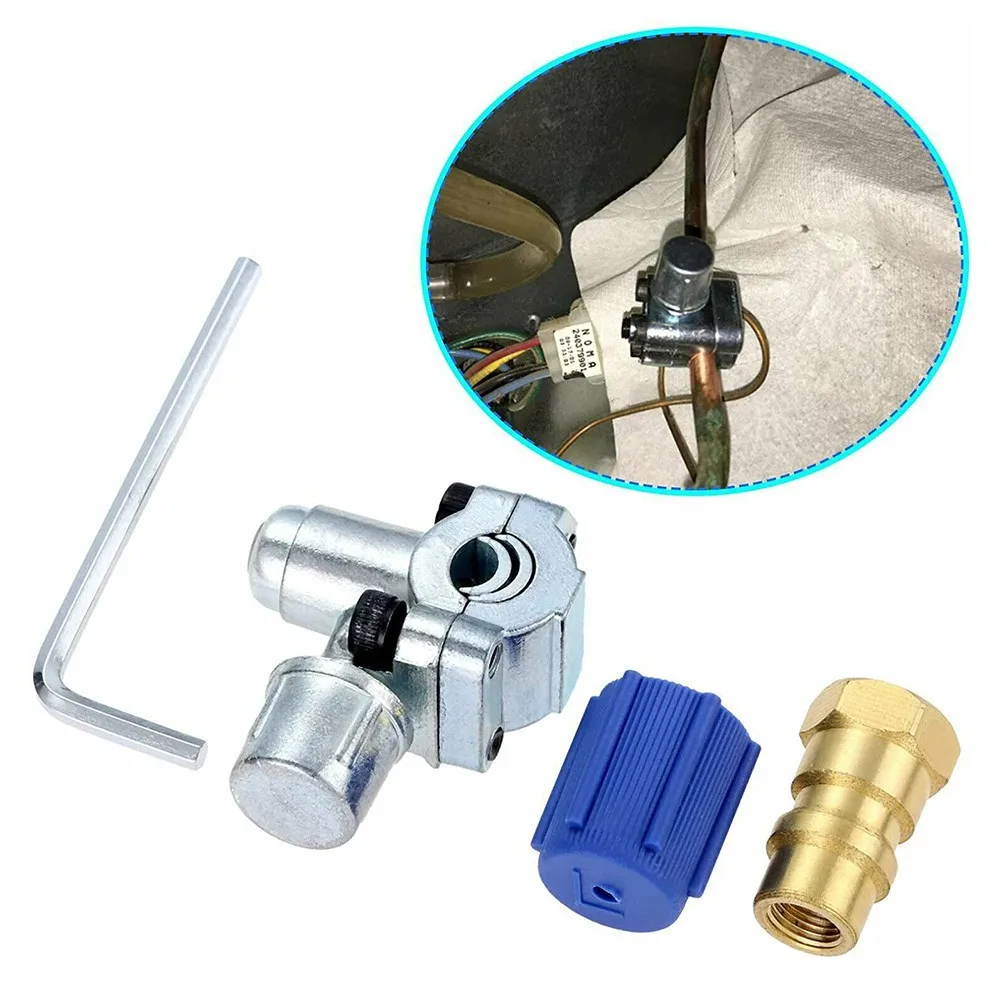 

A/C Retrofit Valve & BPV31 Bullet Piercing Tap Kit For Refrigerant R12 R22 R134A AP4502525 BPV31D GPV14