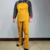 Heavy Duty Welding Clothing Cowhide Leather Welding Apron Split Leg Heat Resistant Bib Apron with Pockets Tool for Men Women 4