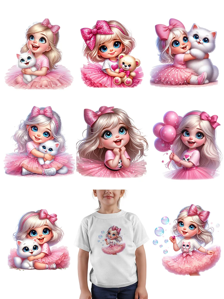 Description Picture 2 of itemButterfly Princess Loli Iron On Transfer Patches Thermal Sticker Animal Applique Heat transfer Vinyl Patches For Clothes Kids