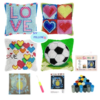 DIY Latch Hook Pillow Kit 1