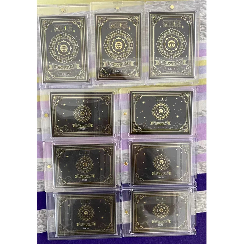Anime One Piece Luffy Yamato Robin Hancock Zoro Sanji Shanks Hide 10 Hand-Painted Cards Collection Card Toy Birthday Gift 6