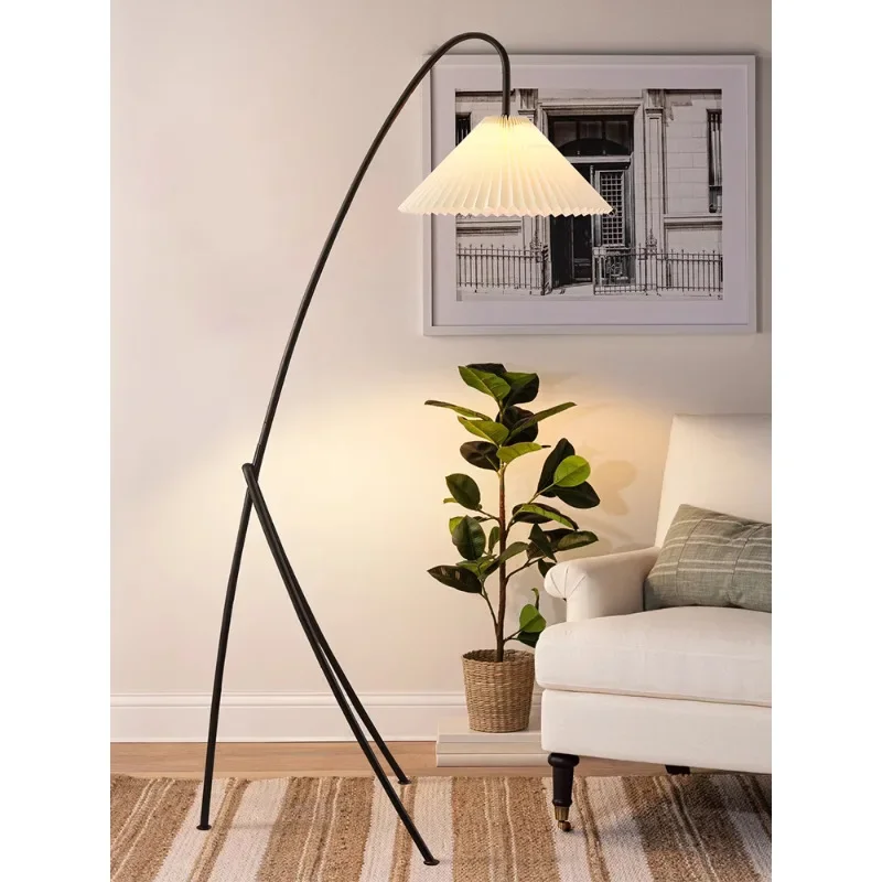 

Scandinavian American Tripod Led Floor Lamps for Living Room Sofa Side Standing Lamp Study Reading Light Bedroom Bedside Lights