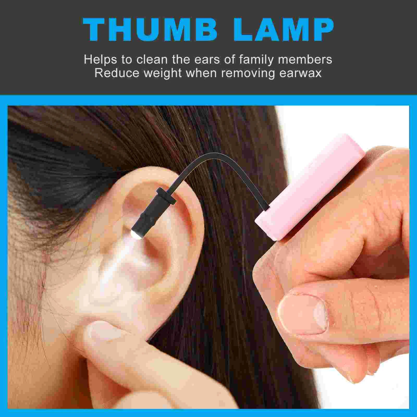 Ear Picking Tool LED Thumb Light Picks Supplies Removing Wax Practical Rechargeable Lamp 5