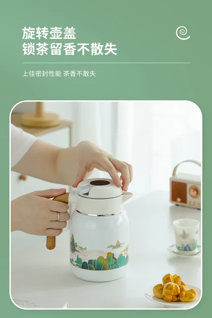 Insulated Teapot Ceramic Liner Old White Tea Household Convenient Insulation  Pot Braised Teapot - AliExpress