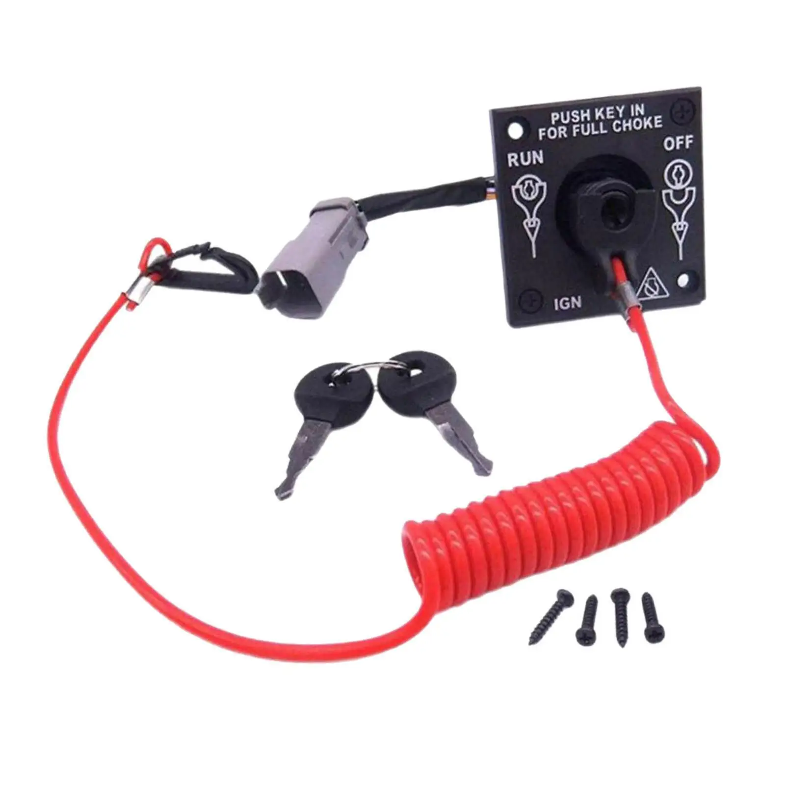 

Outboard Single Engine Key Switch Panel 176408 0176408 for