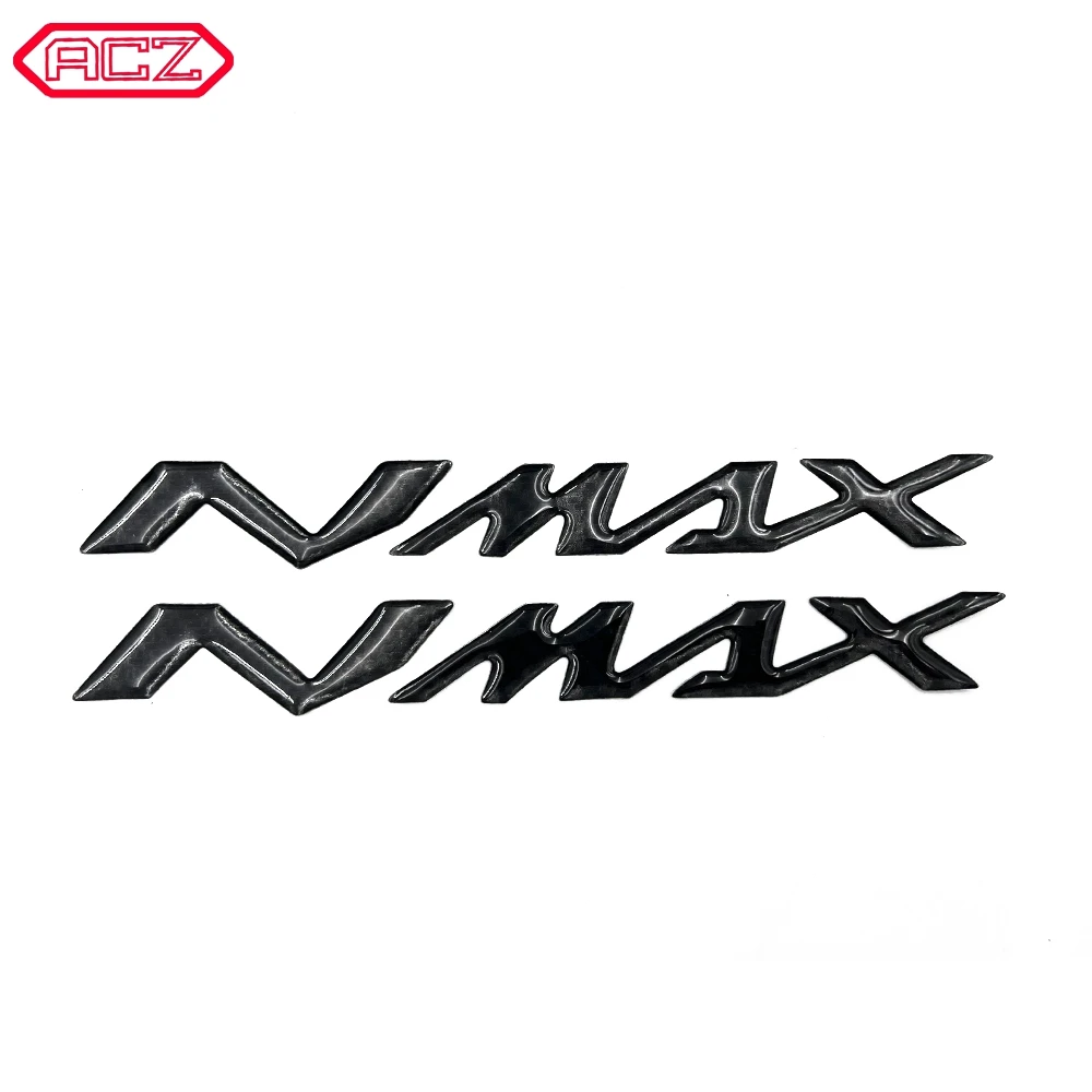 

Motorcycle 3D Carbon Fiber Epoxy Waterproof Stickers Decals N-MAX Logo Applique for Yamaha NMAX N MAX N-MAX 155 250 400 125