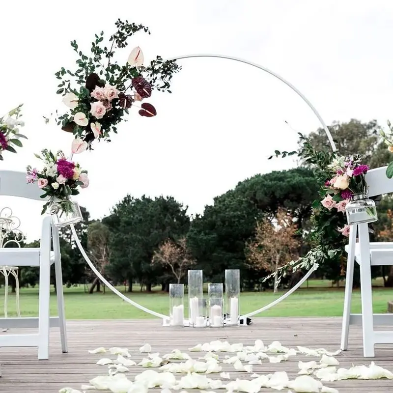 Round Balloon Arch Plastic DIY Wreath Frame Holder Balloon Stand Circle Base Baby Shower Kids Birthday Party Wedding Decoration