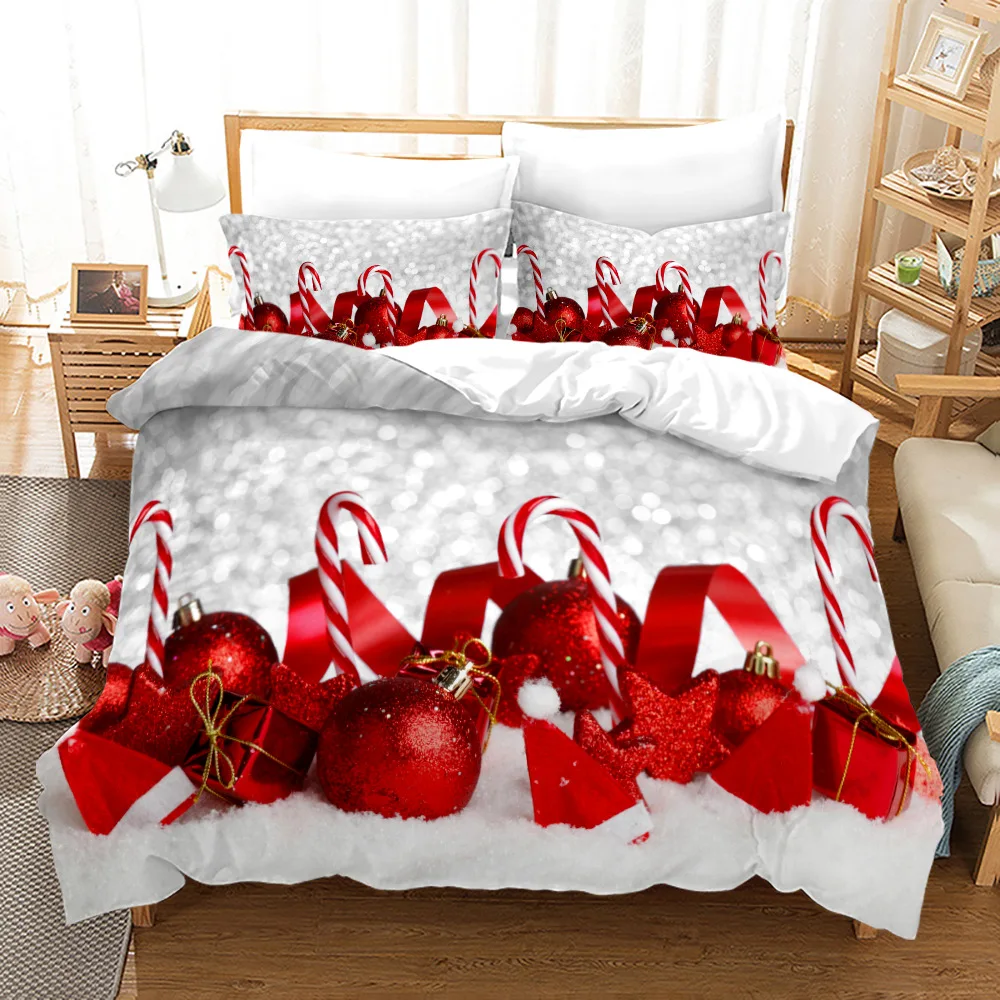 

Christmas Bedding Set Single Twin Full Queen King Size Snowman Bed Set Aldult Kid Bedroom Duvetcover Sets 3D Print 013