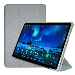 Slim Tri-Folding Stand Cover Case with TPU Back Shell for IPLAY60 pro (T1012) (Silver)
