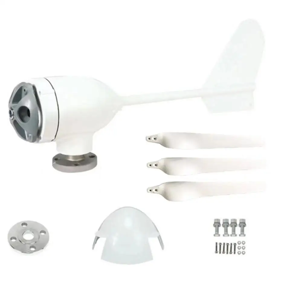 4KW 12V 24V 48V Efficient Wind Turbine Generator CE Roof Mount Residential Home Use Windmill