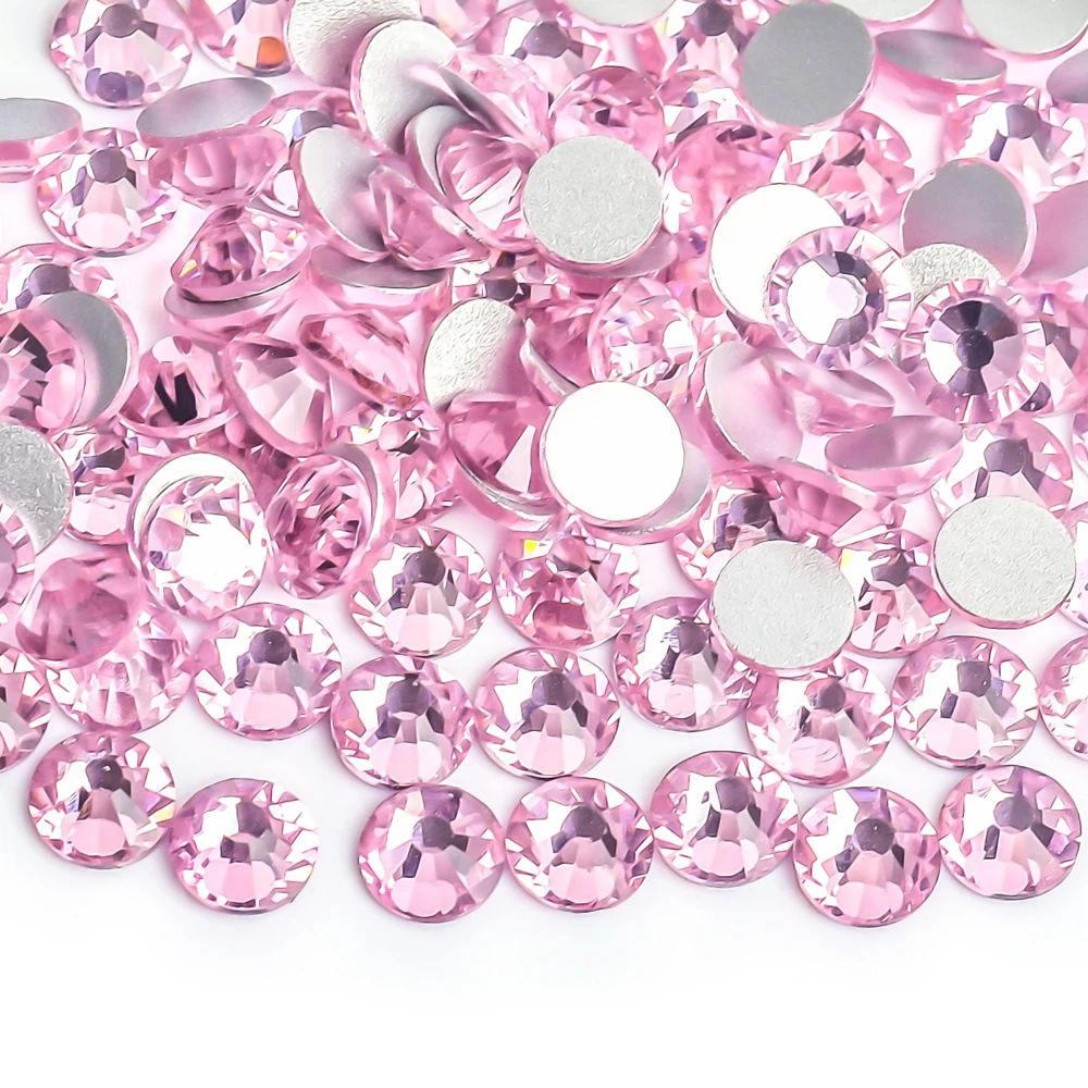 Description Picture 4 of itemLight Pink/Rose Glass 3D Nail Art Rhinestones ss3 ss4 ss5 ss6 ss8 ss10 ss12 ss16 ss20 ss30 Crystal Nails Non HotFix Decorations