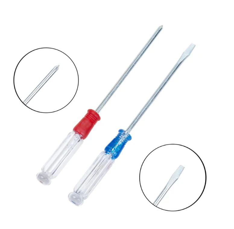 2-Дюймовая отвертка с прозрачной ручкой, двухцелевая отвертка, отвертка Phillips 2-Дюймовая отвертка с прозрачной ручкой, двухцелевая отвертка, отвертка Phillips