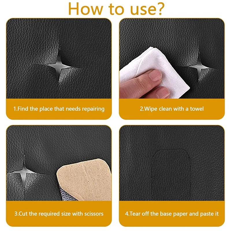 Leather Repair Tape Leather Patches For Couch Cuttable Tear-Resistant  Waterproof Strong Tape For Do-It-Yourself Repairs - AliExpress