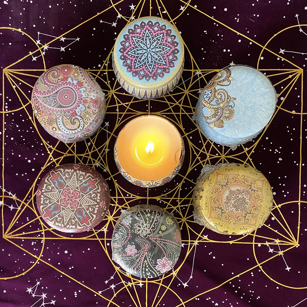

Tarot Card Tablecloth Metatrone's Cub Crystal Grid Tarot Card Table Cloth