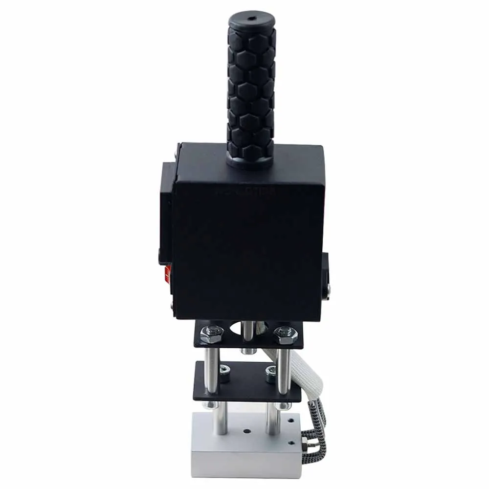 Hand-Held Leather Hot Foil Stamping Machine Copper Mould Wooden Paper Labeling Soldering Embossing Tool Heating Size 8*10cm
